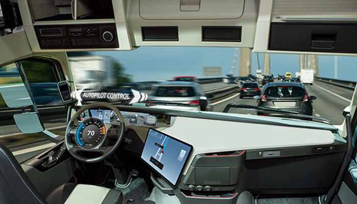 Self-driving truck A self-driving truck self-driving truck