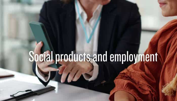 Social products and employment | tycoonstory media Social enterprise educational travel company team collaborating in a modern workspace to create learning opportunities.