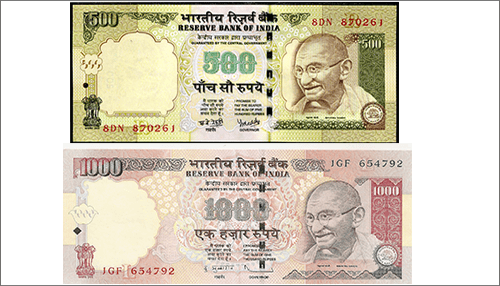 Currency Old rs 500 and rs 1000 currency notes