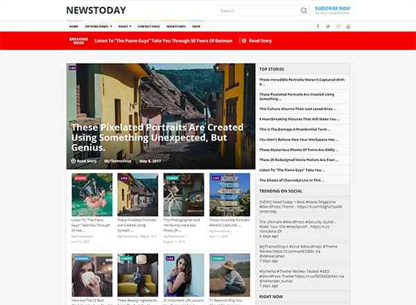 Wordpress blog themes Wordpress blog themes designed for news and magazine websites with clean layouts and featured posts