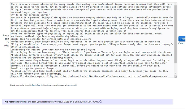 Insurance copy- tycoonstory | tycoonstory media Screenshot of an online article discussing the importance of hiring a personal lawyer for insurance and injury claims.