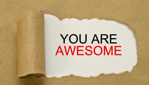 Appreciation -tycoonstory | tycoonstory media A motivational message reading “you are awesome” revealed through torn paper, promoting encouragement and stress relief.