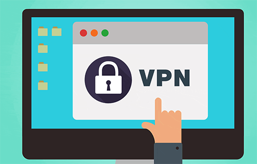 Vpn sucured - tycoonstory | tycoonstory media Illustration of a computer screen with a lock icon, representing the activation of a vpn for secure browsing.