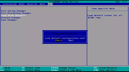 BIOS settings BIOS settings
