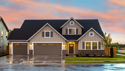 Best investments in 2019 Best investments in real estate showcasing a modern house at sunset.