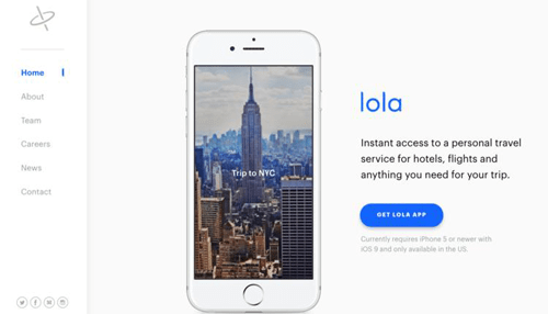 Top startups with artificial intelligence in travel industry Lola travel