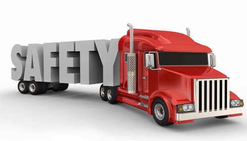 Truck safety - tycoonstory | tycoonstory media Red semi-truck emphasizing safety standards followed by a heavy haul trucking company.