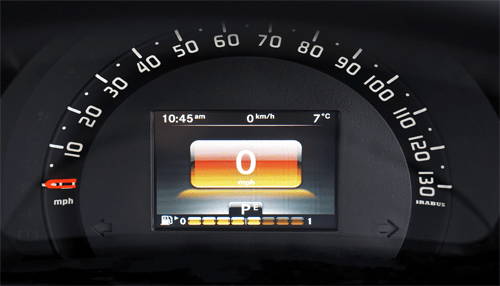Truck speed - tycoonstory | tycoonstory media Close-up view of a truck's illuminated speedometer and digital display, emphasizing vehicle monitoring as part of key safety tips for truck drivers