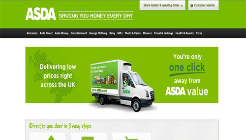 Asda Asda is the best online shopping site in the united kingdom