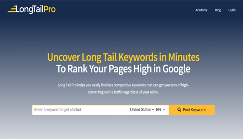 Long tail pro Long tail pro seo tool