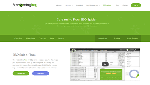 Screaming frog Screaming frog seo tool