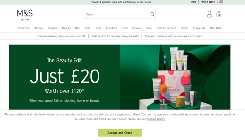 Most popular online shopping website in the united kingdom-tycoonstory | tycoonstory media Marks and spencer is the most popular department store in the united kingdom