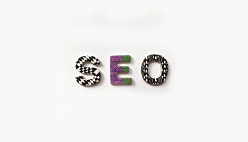 Yellowfin bi The word seo designed in colorful patterned letters symbolizing search optimization and its connection to business intelligence tools.