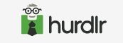 Hurdlr logo featuring a graphic of a person with glasses and tie next to the text ‘hurdlr
