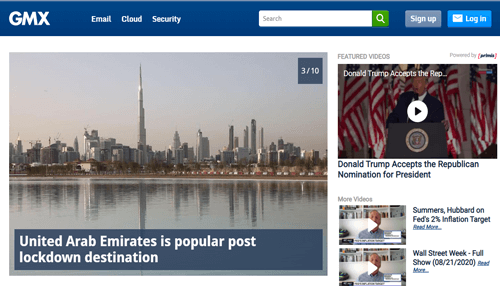 Gmx mail Homepage of gmx, one of the reliable email service providers, featuring news updates and secure email login options.