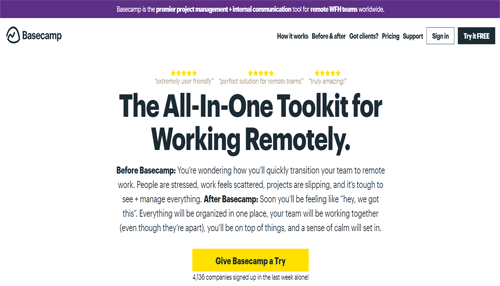 Basecamp Basecamp task management app