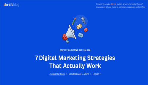 Digital marketing blogs Ahrefs digital marketing blogs
