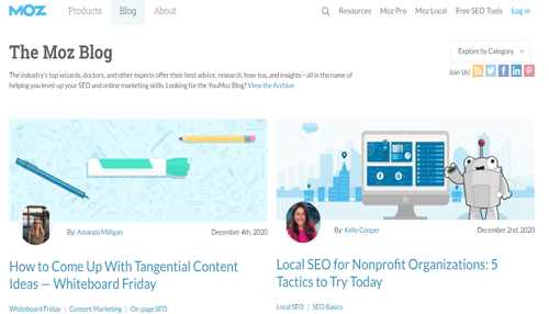 Digital marketing blogs Moz digital marketing blogs