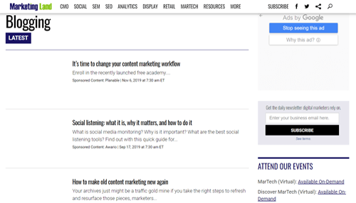 Digital marketing blog Marketing land digital marketing blog