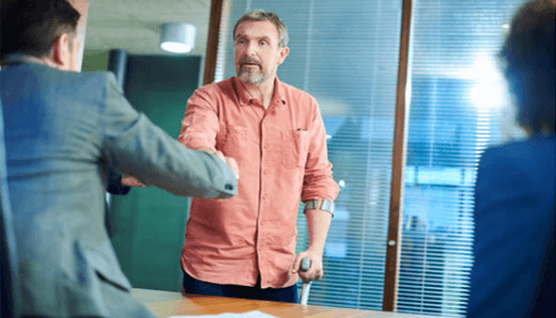 Good car accident lawyer A person meeting with a lawyer after an injury, emphasizing the importance of seeking legal advice following a rear-ended collision