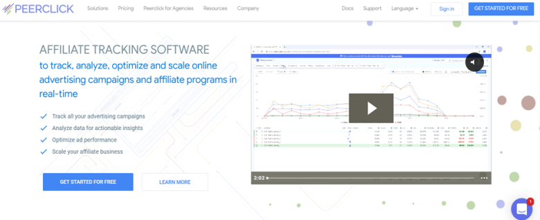Peerclick Ad intelligence platform showing competitor ad campaigns and profitable advertising examples on a laptop screen