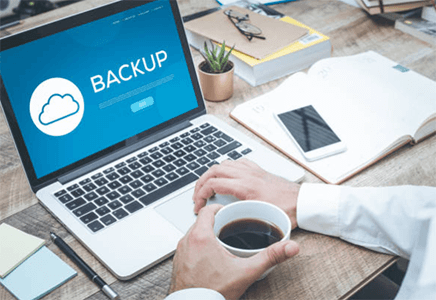 Backup service providers-tycoonstory | tycoonstory media Laptop screen showing a backup service, representing the importance of securing your g-suite account data with regular backups.