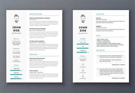 Resume styles-tycoonstory | tycoonstory media A clean, modern resume layout for'John Doe,' showcasing clear sections for work experience, skills, and education, reflecting good resume tips for job seekers.