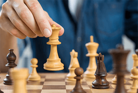 Marketing plan Marketing plan competitor analysis concept illustrated by a chess move, symbolizing strategic thinking, market positioning, and identifying competitive advantages.