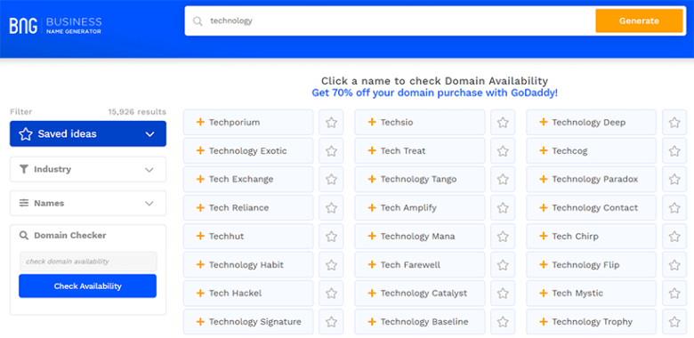 Business name generator Business name generator