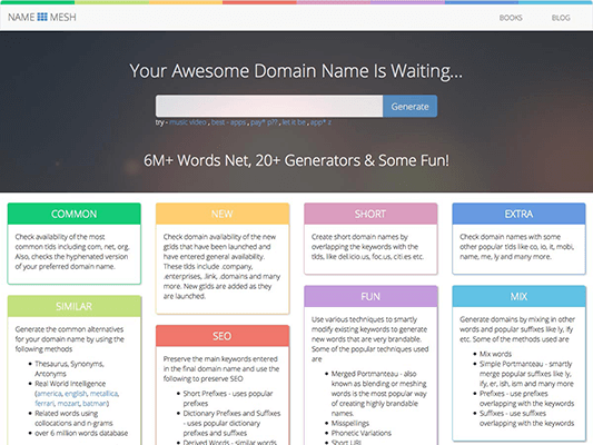Business name generator Namemesh business name generator