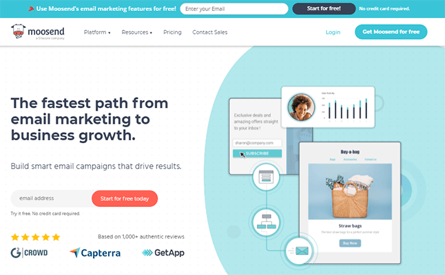 Moosend marketing automation tools - tycoonstory | tycoonstory media Moosend email marketing platform demonstrating marketing automation for email campaigns and business growth.