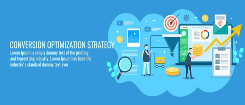 Best practices of cro strategy Conversion rate optimization strategy illustration showing analytics, funnels, targeting, and digital growth optimization
