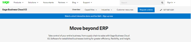 Sage business cloud x3 Sage business cloud x3 erp software