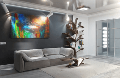 Accent lighting Accent lighting gallery wall