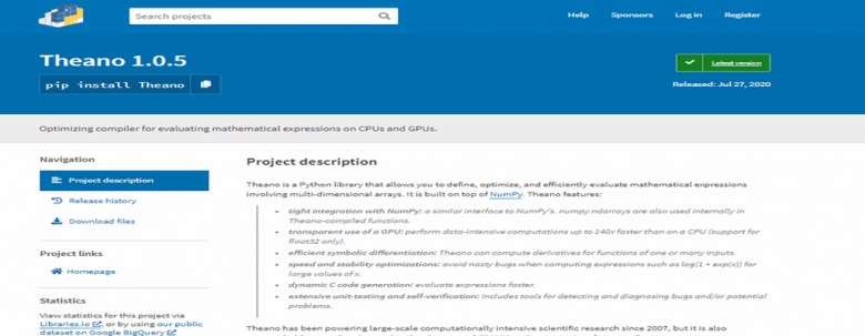 Theano Theano artificial intelligence tool
