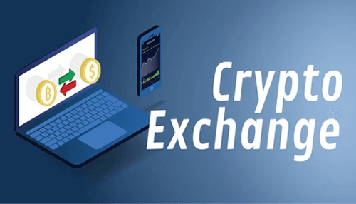 Crypto exchanges - tycoonstory | tycoonstory media An illustration of a crypto exchange on a laptop and smartphone, representing the process of buying and gift someone cryptocurrency