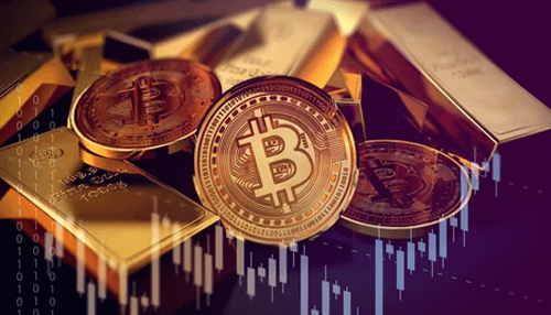 Invest in gold or bitcoin Modern workspace setup with samsung devices – showcasing best tech gadgets including laptop, tablet, and smartphone.