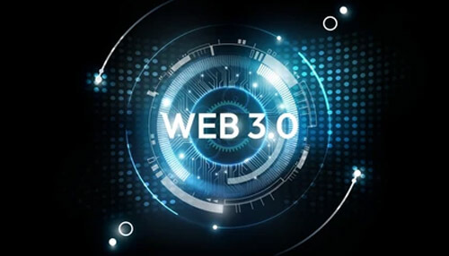 Benefits of web 3. 0 - tycoonstory | tycoonstory media A futuristic digital design with the text web 3. 0 at the center, symbolizing the evolution of the decentralized internet.