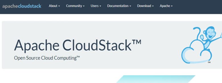 Apache cloudstack open-source cloud computing homepage featuring documentation and community support for cloud infrastructure Apache cloudstack cloud management software