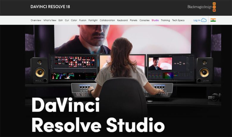 Davinci resolve studio interface displaying professional grade video editing tools for filmmakers. Davinci resolve studio interface displayed on multiple screens, highlighting advanced video editing software capabilities.