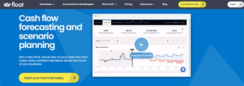 Float cash flow forecasting and scenario planning tool for businesses. Float cash flow management software financial analysis