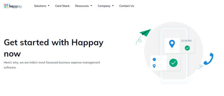 Happay expense management software designed for business expense tracking, offering automation and compliance solutions. Happy expense management software tracking software