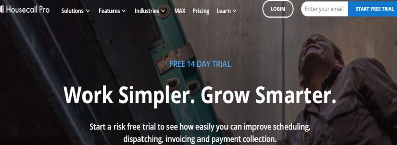 Housecall pro field service management software for scheduling, dispatching, invoicing, and payment collection with a free trial offer Housecall pro field service management