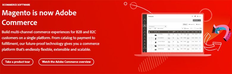Magento, now adobe commerce, offering flexible ecommerce solutions for b2b and b2c customers. Magento ecommerce platforms