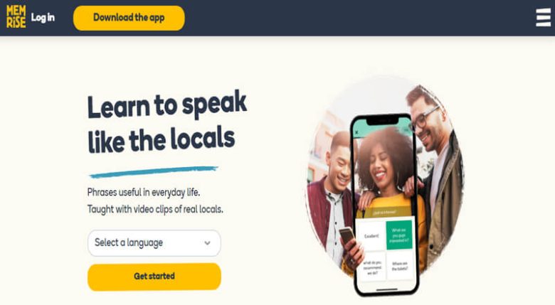 Memrise language learning apps providing video clips of locals and interactive lessons to help users speak like natives Memrise language learning app