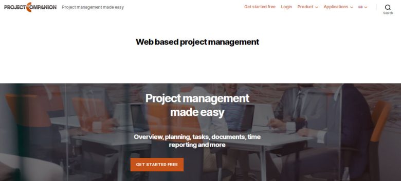 Project companion web-based project management platform offering tools for planning, task management, time tracking, and reporting. Project companion investment management