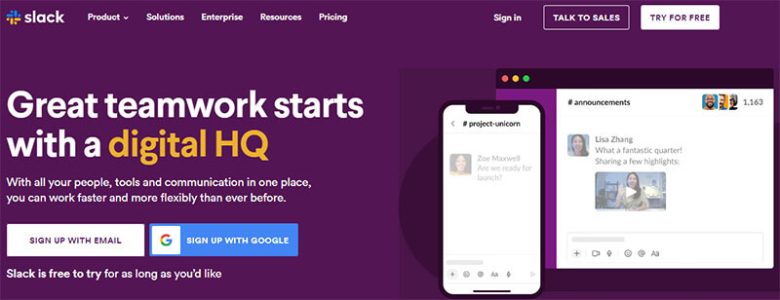 Slack Slack business management software