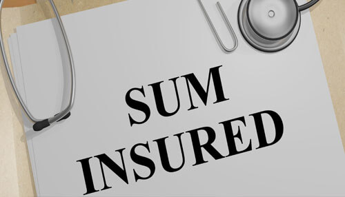 Health insurance Sum insured opted group health insurance policy