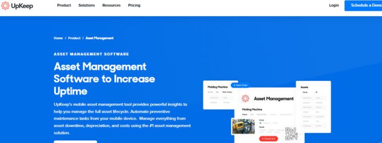 Upkeep asset management software designed to increase uptime by providing mobile asset lifecycle management and maintenance tools. Upkeep fixed asset management software