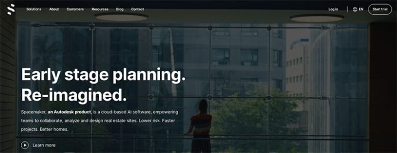 Spacemaker ai-based real estate planning software for early-stage collaboration, analysis, and design to optimize projects Spacemaker startup